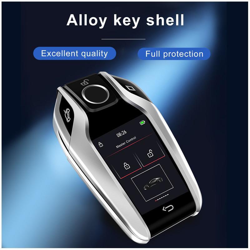 Joysync Smart Car Key LCD Screen with Remote Keyless Entry  2" HD Touchscreen 12 Languages Supported for Toyota Honda Nissan Car Trunk