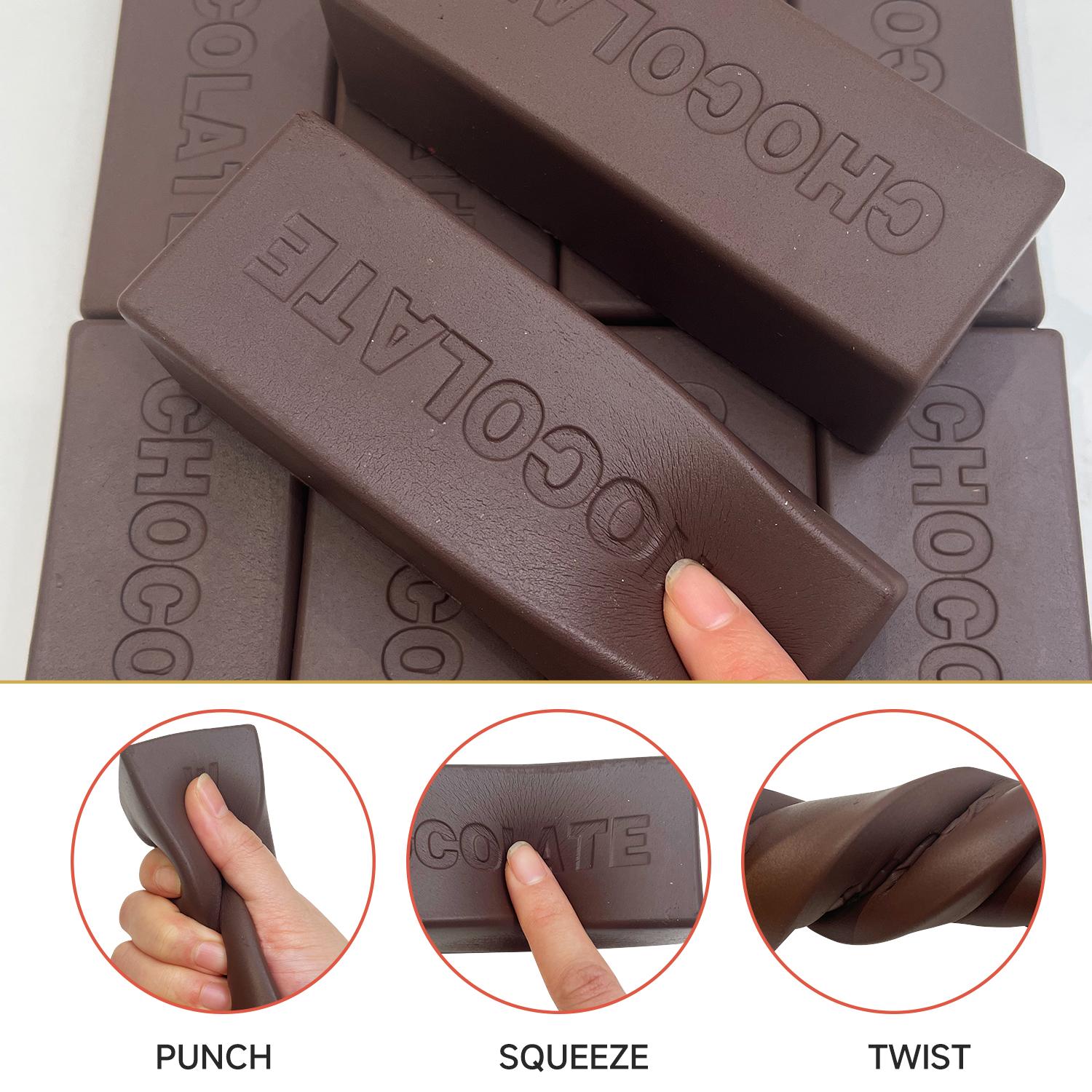 1Pc Squeeze Butter Squishy Toy, PU Material Butter Stick Decompression Squeeze Slow Rising Squeeze Food Fidget Toy for Office School Stress Relief Fidgeting (Light Yellow)