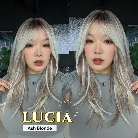 JBEXTENSION 21 Inches Natural Style Women Fashion Wig with Bangs LUCIA
