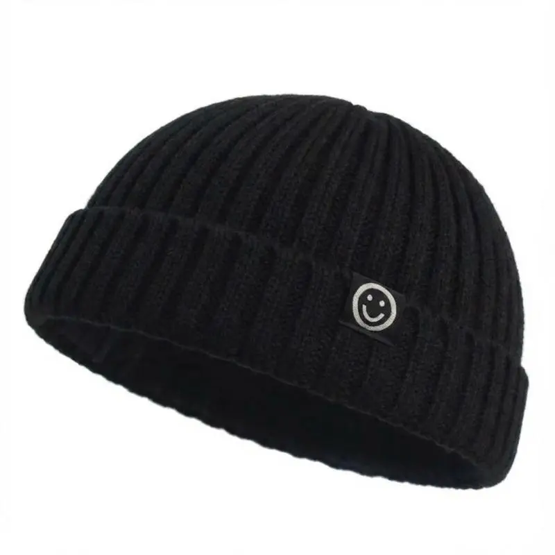 Fashion Hip Hop Beanie Knitted Hat Men Skullcap Women Winter Warm Brimless Baggy Melon Cap Cuff Docker Fisherman Beanies Hats