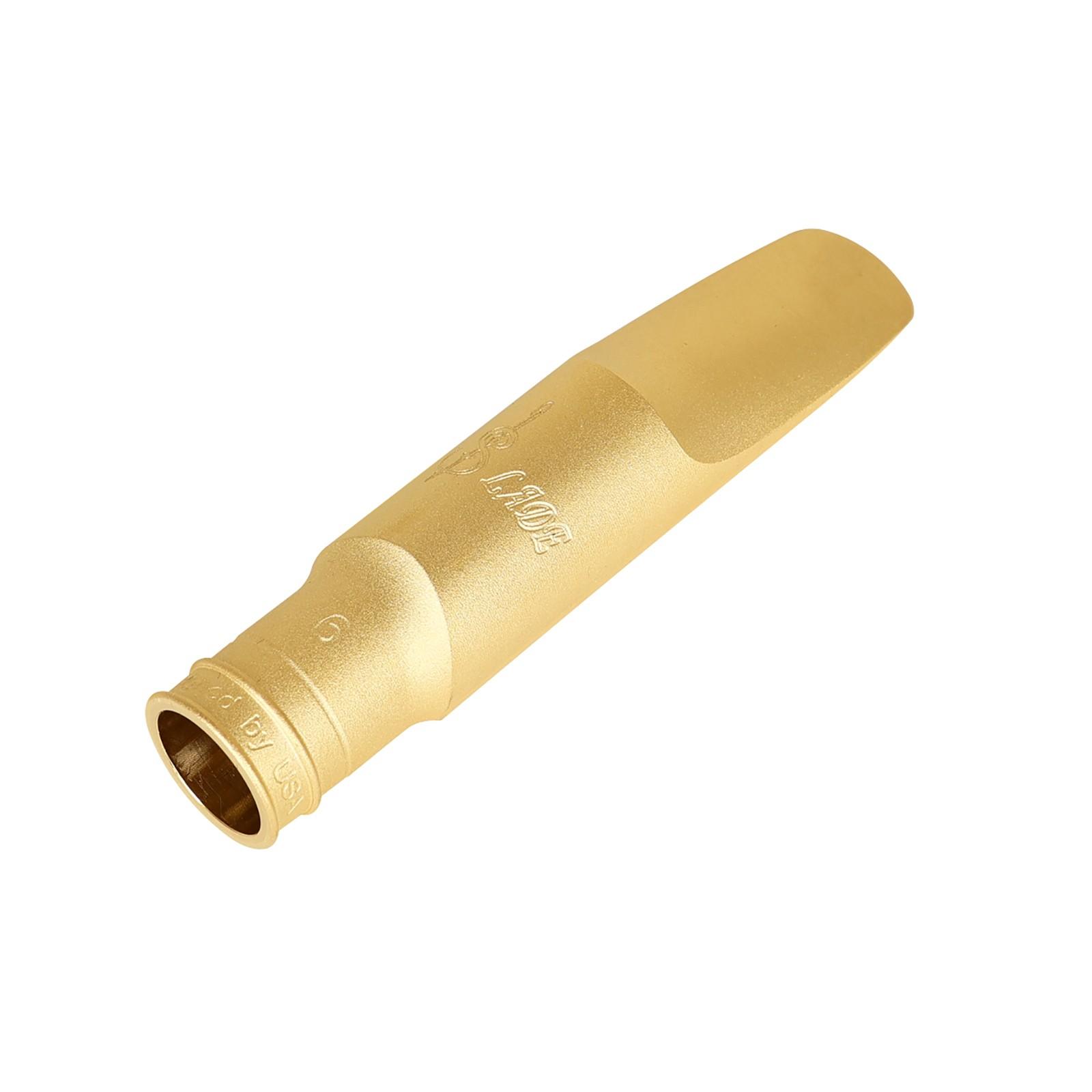 SLADE Brass Alto Sax Metal Mouthpiece Silver or Gold Plated with Wooden Gift Box, Sax Mouthpiece Upgrade for Practice Performance Gift