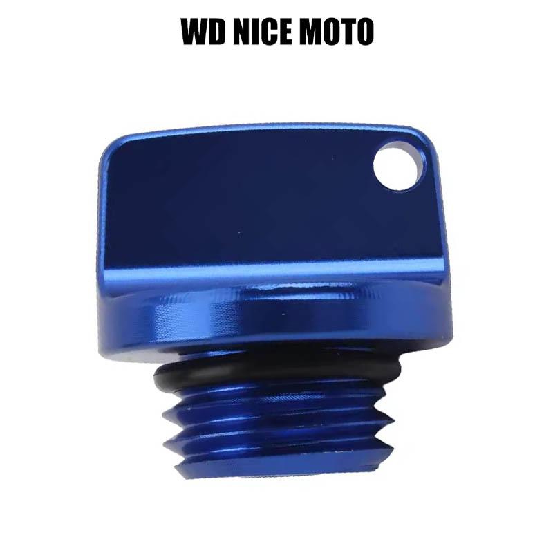WD Nic Emoto Motorcycle Crankcase Cap, Cnc Engine Oil Filler Screw Cover Plug M20*2.5, for Yamaha Honda Suzuki Kawasaki