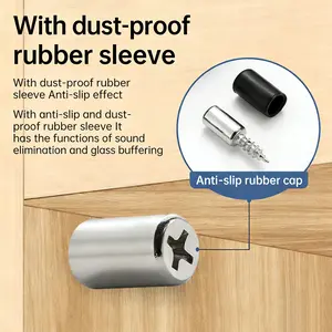 16pcs Anti-Slip Shelf Brackets with Glue Caps, Glass Wood Board Iron Plate Holder, Invisible Wall Cabinet Display Rack