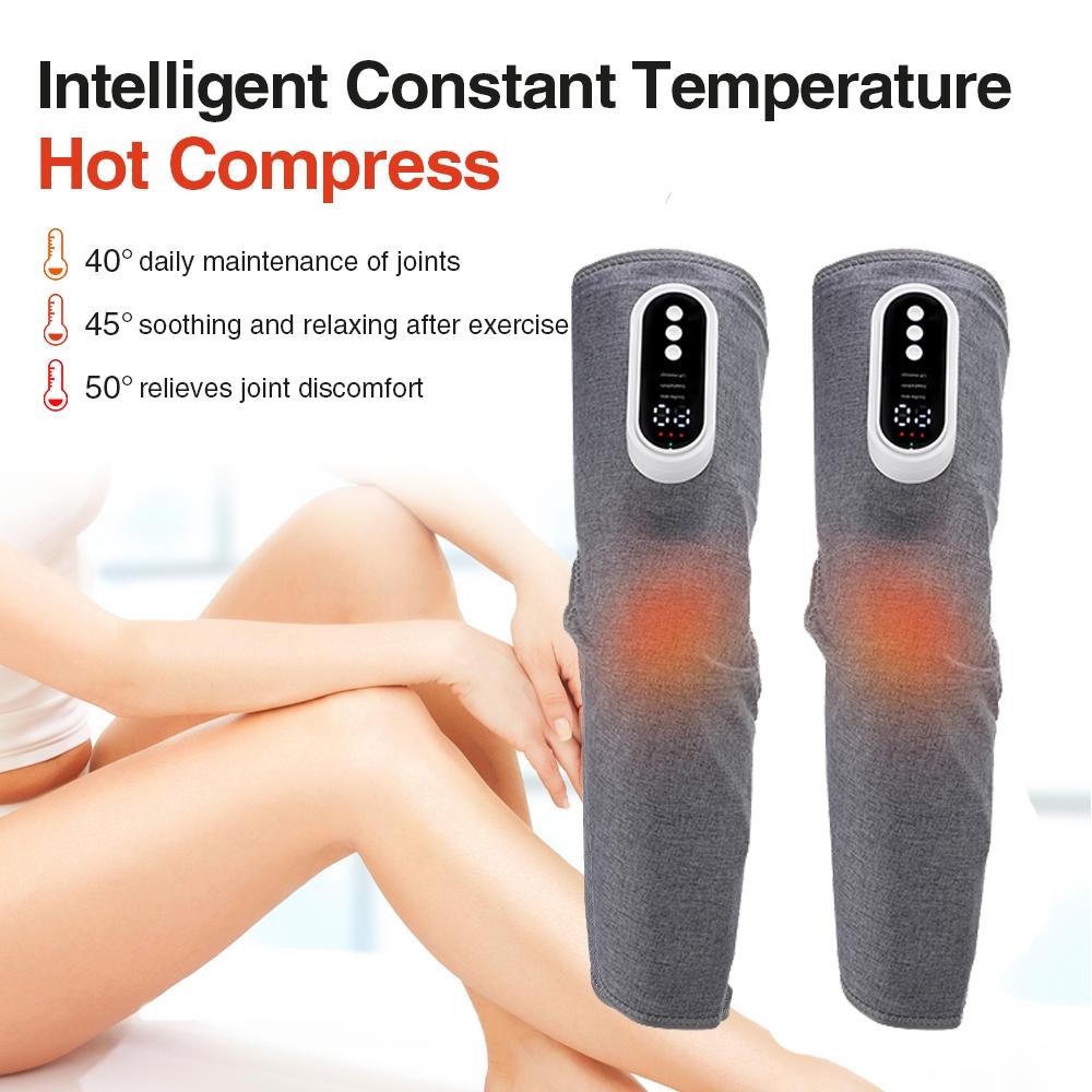 Electric Thigh Calf Leg Massager, 2 Counts/set Type-c Rechargeable 3 Speed Hot Compress Knead Leg Massager, Winter Leg Massage Device for Women & Men, Christmas Gift, Stocking Fillers, New Year Gift