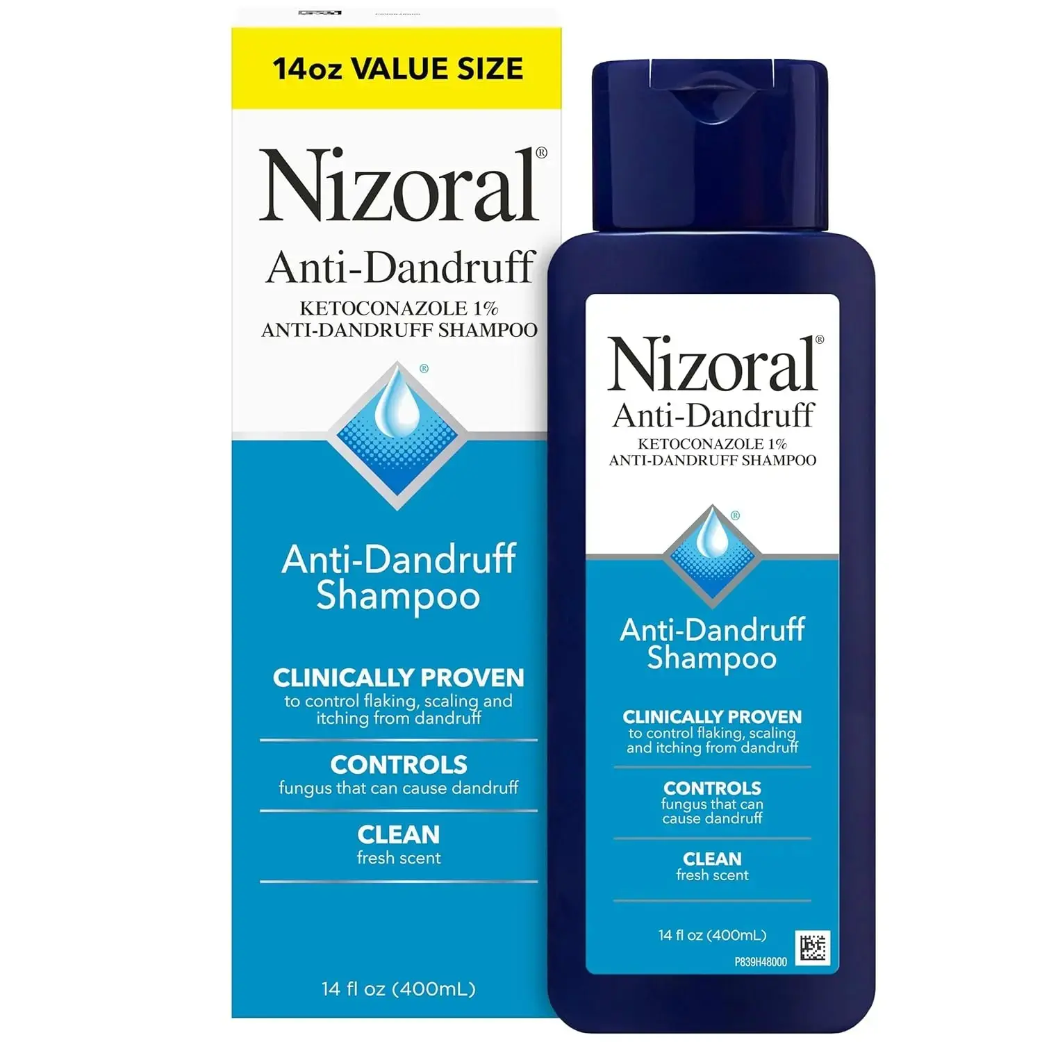 Anti-Dandruff Shampoo , 14 Fl Oz, Fresh Scent, Anti Fungal Shampoo