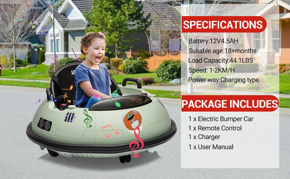 Kids Ride On Bumper Car
