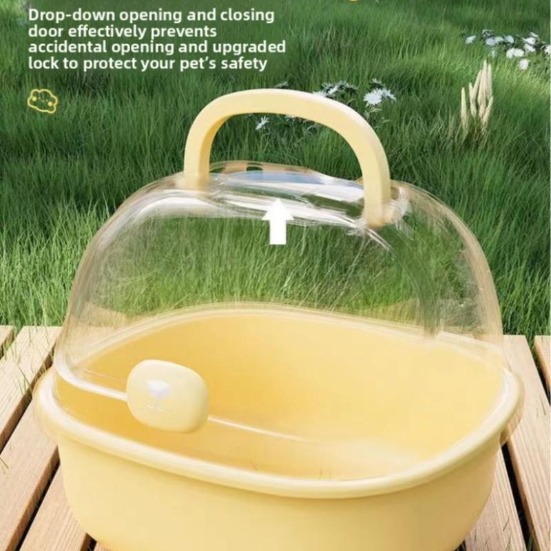 Hamster Special Cage, Portable Outdoor Carrier, Transparent Hamster Cage, Large Villa for Golden Hamsters and Flower Rats