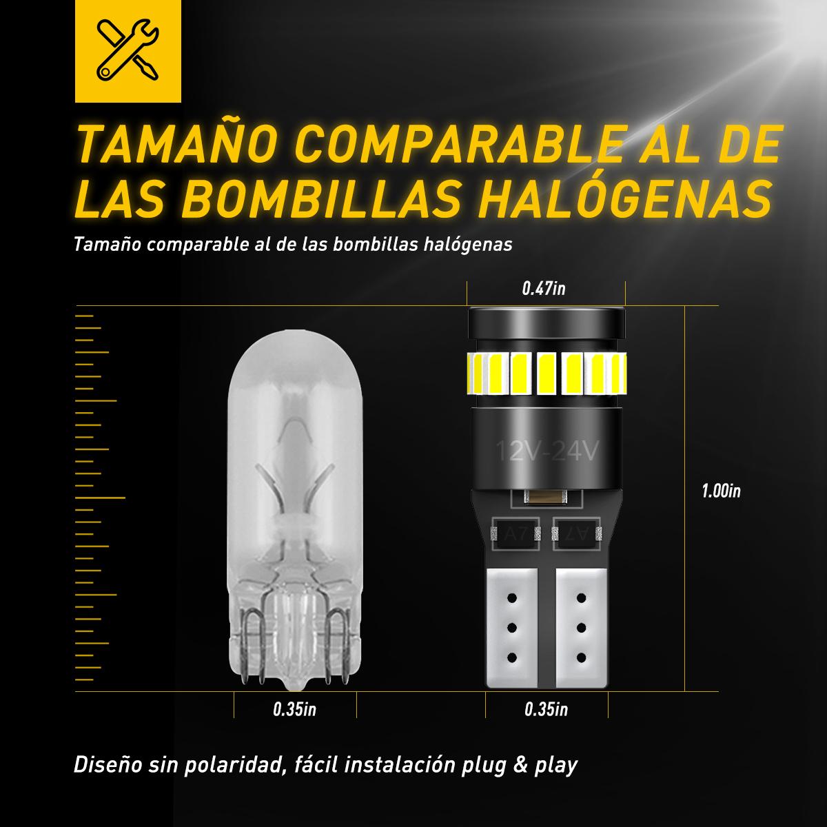 AUXITO 194 LED Bulbs for License Plate Light 168 175 2825 W5W T10 24-SMD 3014 Chipsets 6000K White, Pack of 2 AUXITO 194 LED Bulbs for License Plate Light 168 175 2825 W5W T10 24-SMD 3014 Chipsets 6000K White, Pack of 2