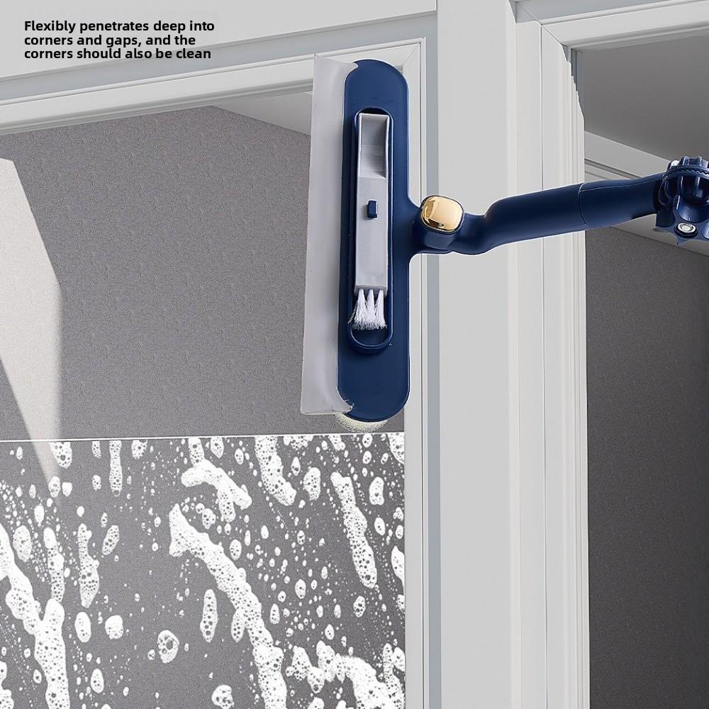 Adjustable Glass Cleaning Artifact Efficient Labor-saving Design High-rise Window Cleaner Plastic Broom Wiper Window Cleaning