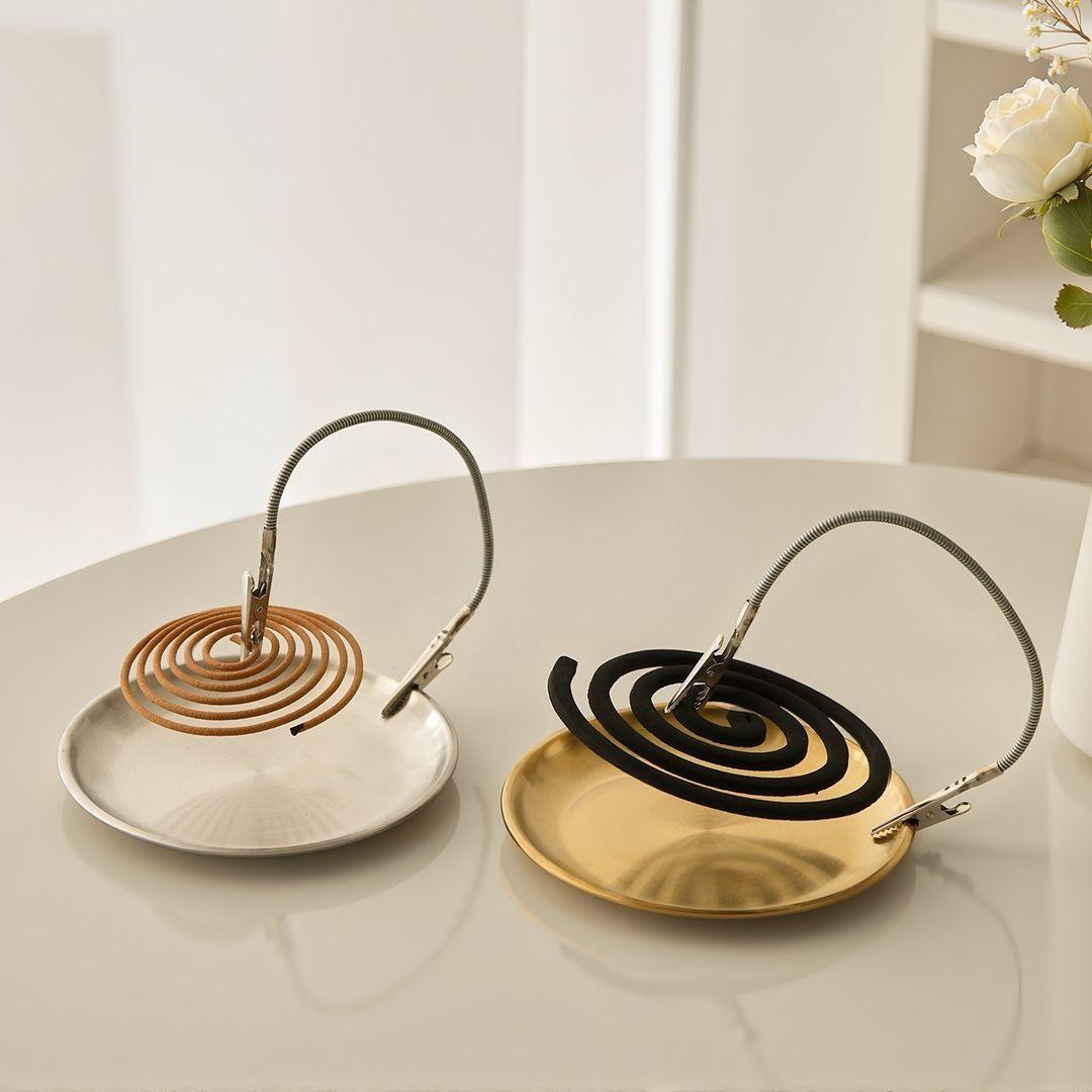 Home Metal Mosquito Repellent Holder, Multi-Functional Extended Dual-Head Mosquito Clip Stand, Space-Saving Iron Mosquito Rack