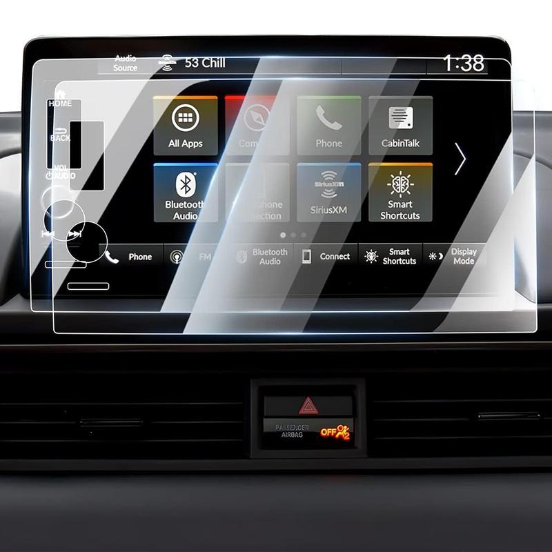 Canvcle 2 Pack Screen Protector for Honda Pilot 2025 2024 2023 and Acura Integra 2023 2024 2025 9-Inch Touchscreen, 2025 Pilot Accessories Navigation Film Tempered Glass Cover Anti Glare Durable Smooth Protection