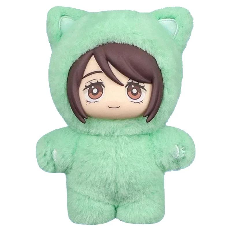 Genuine Eaki Jujutsu Kaisen Season 2 Cat Park Party Plush Blind Box, Cute Gojo Satoru Cat Ear Plush Doll, Soft Bag Pendant Charm, Anime Collectible Model Toy, Ideal Gift for Jujutsu Kaisen Fans
