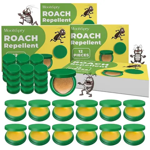 Cockroach Killer Gel Bait - Powerful, Non-Toxic, Pet-Safe, Easy-Install Bug Killer for Indoor Cockroach Control, Insect Pest Control Supply for Kitchen Roaches Elimination