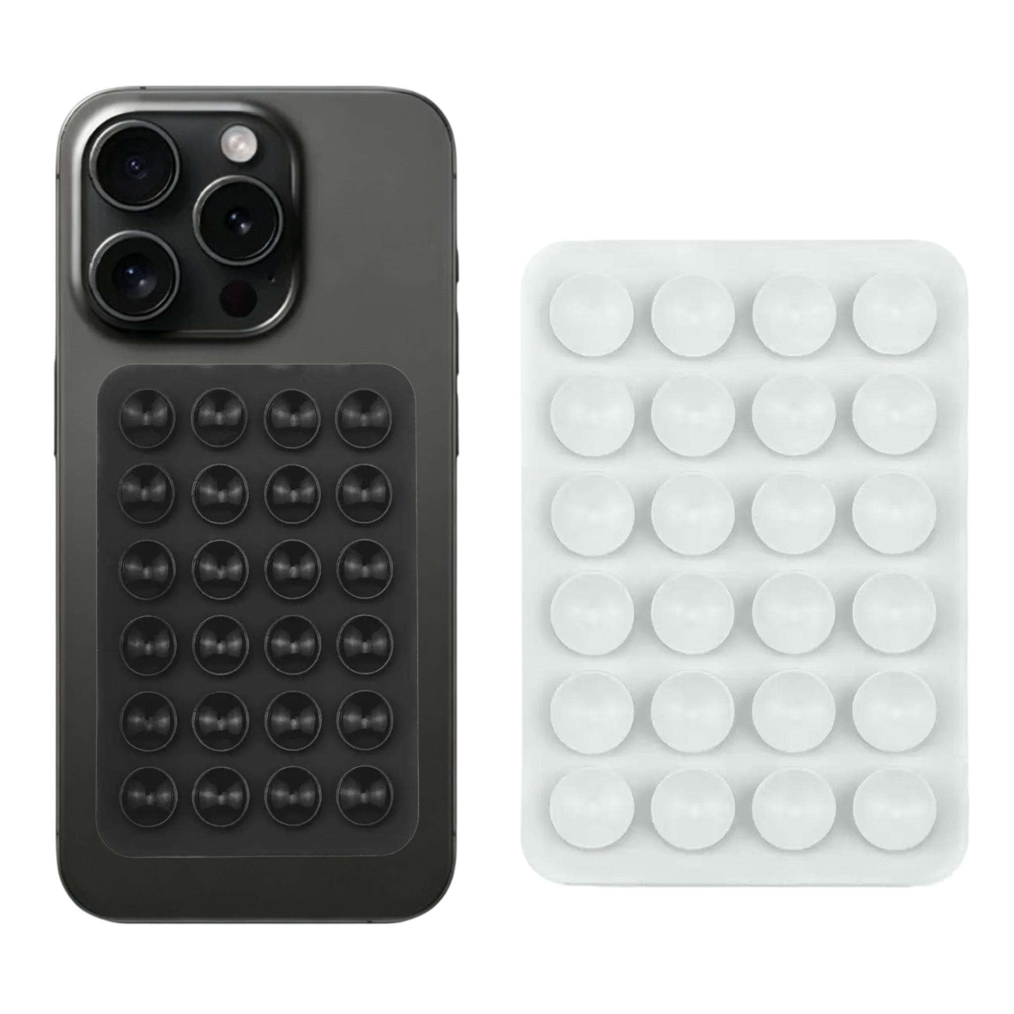 1PC 24 Double-sided Suction Cup Mobile Holder - Portable Detachable Anti-slip Grip Stand, Multi-purpose Stick, Ideal for Car Use, Fits Most Phones, Car Phone Holder Accessory