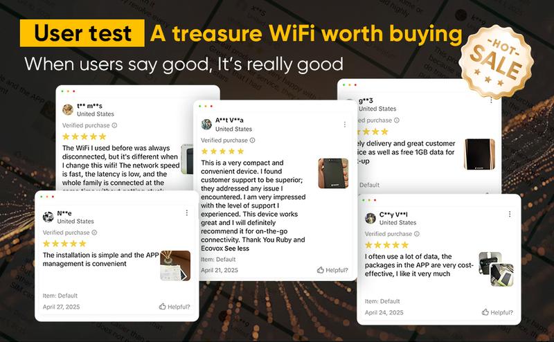 ECOVOX 2026 Upgraded Portable Mini WiFi Hotspot High-Speed 4G Data Global Coverage No SIM Card Required, Tri-Band Car/RV/Travel WiFi Router ECOVOX 2026 Upgraded Portable Mini WiFi Hotspot High-Speed 4G Data Global Coverage No SIM Card Required, Tri-Band Car/RV/Travel WiFi Router