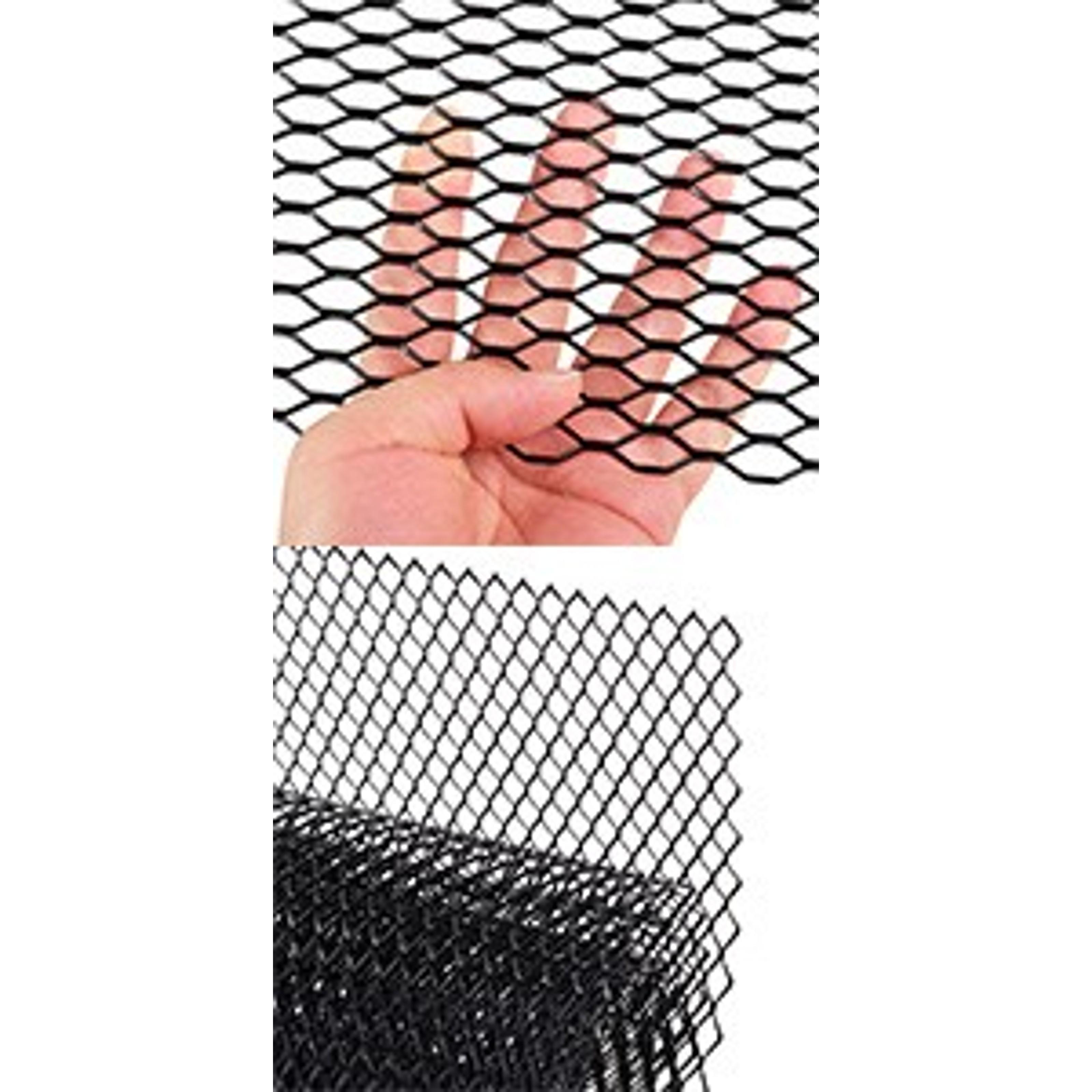 Universal 40"x13" Aluminum Alloy Honeycomb Car Grill Mesh Insert Bumper - 6mm Spacing 1mm Silver, 100x33cm Automotive Grille GridGift