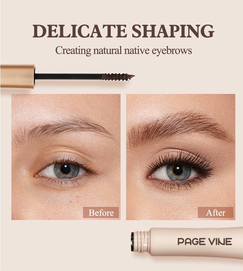Long-Lasting Colored Eyebrow Balm, Sweatproof and Smudge-Proof, Natural Look, Non-Toxic, Single Item, Made in China