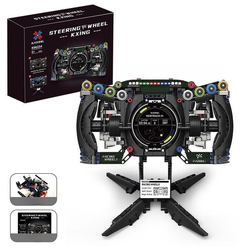 Race Car Steering Wheel Model Building Kit, DIY Building Model, Patience and Hand-Eye Coordination Exercise, Gift for Racing Enthusiasts, Ages 6+