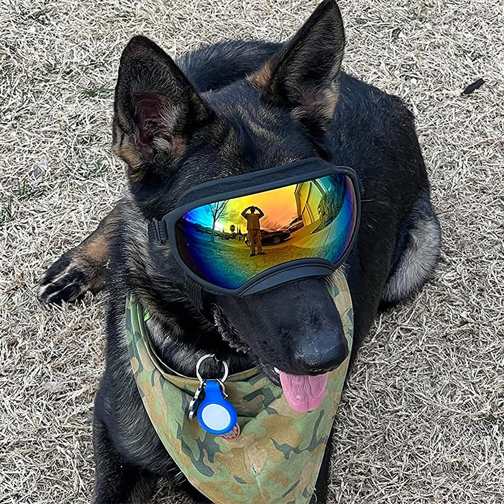 Dog Goggles Sunglasses Anti-UV Sun Glasses Eyewear Protection Adjustable Windproof Sunglasses Pet Dog Supplies For Travel