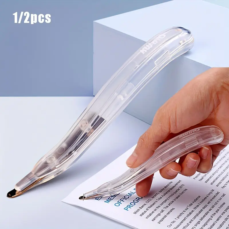 1/2pcs Pen-Style Needle Remover, Office Staple Puller, Universal Needle Extractor, Mini Effort-Saving Needle Remover