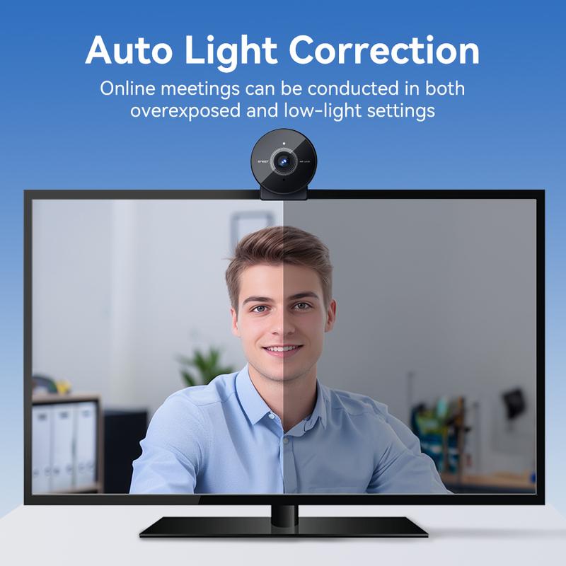 EMEET C950 4K Webcam for PC, USB Webcam with Microphone & Physical Privacy Cover, 70° FOV for Personal Use, Plug&Play Perfect for personal streaming Home Office Monitor Camera, TikTokShopBlackFriday