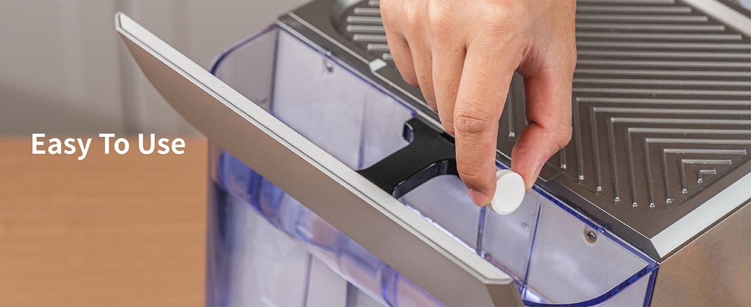 Gevi Coffee Maker Cleaner Tablets, 6 Uses & Individually Packed for Each Use, Organic Citric Acid Cleaner Descaler, Compatible with All Coffee Machines