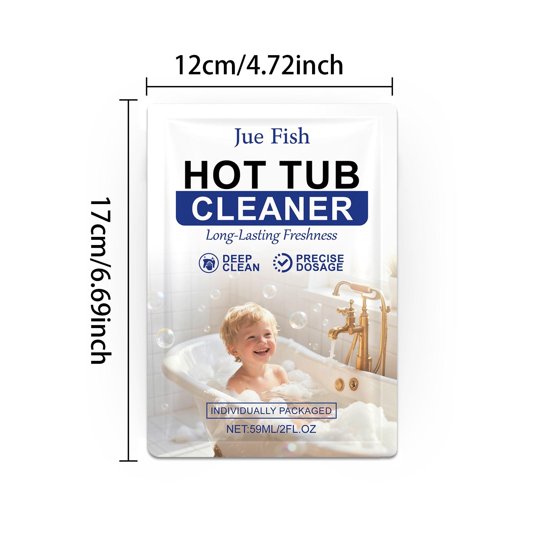 2-Pack Hot Tub Cleaner (59ML*2), Stain Removal, Gentle Protection, Glaze Care, Enhances Bathtub Surface Shine, Bathroom Maintenance