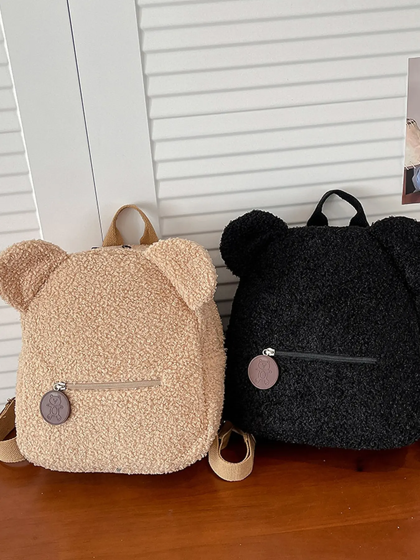 Women's Bear Backpack for Fall Winter, Large Capacity, Warm and Cute, Casual Style, Perfect for Travel, Birthday, Valentine's Day, Cute Backpacks