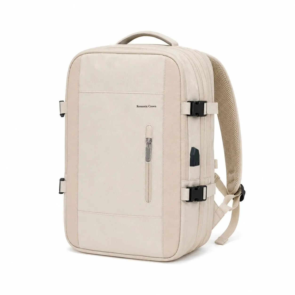 Expandable Travel Laptop Backpack for Men Women 16 Inch Computer Bag with USB Charging Port Anti Theft Personal Item Carry On Backpack for Business Commuter College