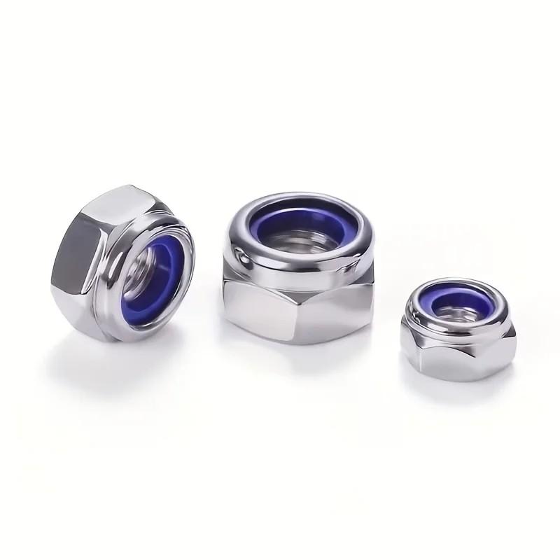 M3-M10 Anti-Loose Hex Nuts 42Pcs Anti-Slip Locking Fasteners for Industrial, Construction, Electronic & Automotive Fields.This premium 40-piece anti-loose hex nut set is a versatile and reliable hardware fastener solution.