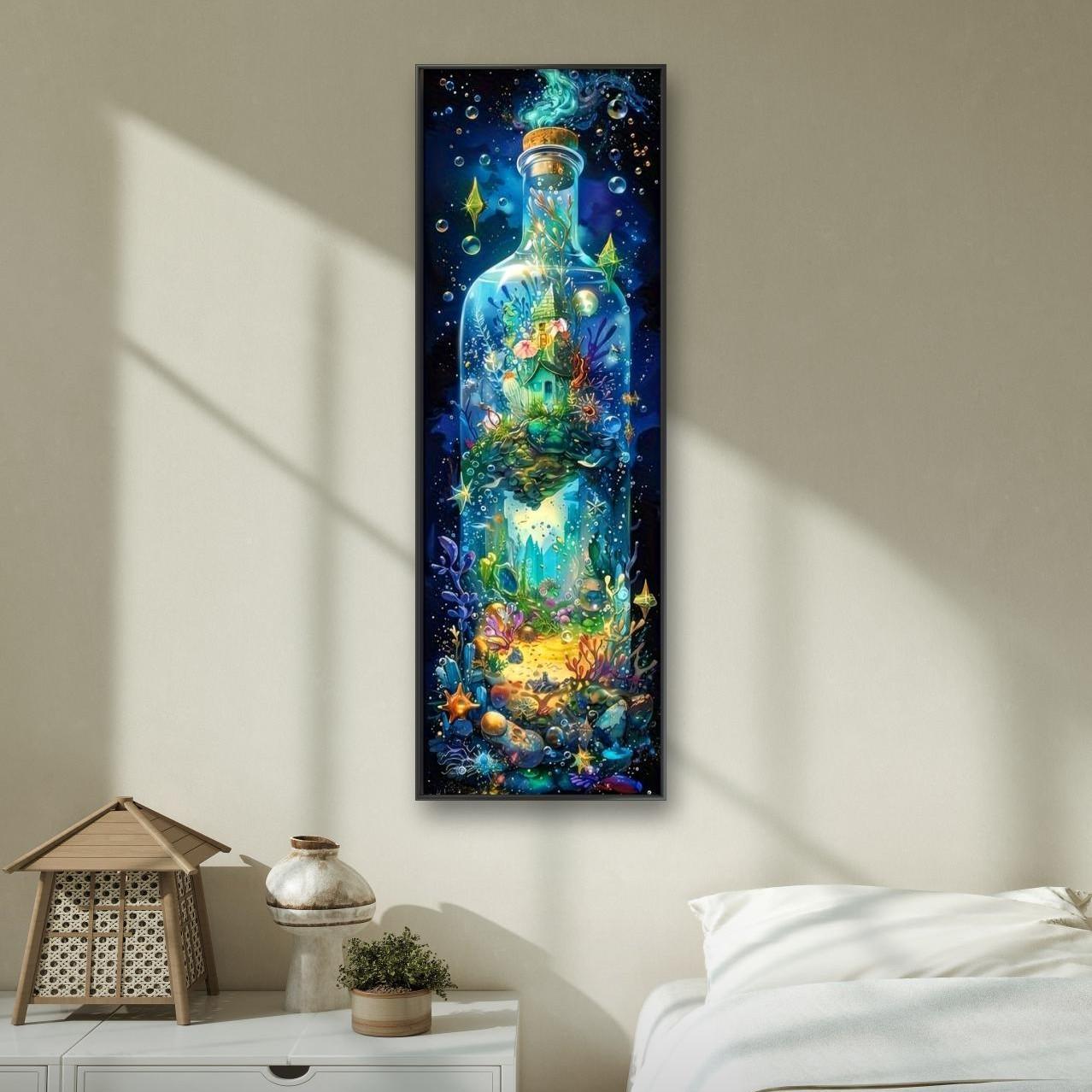 Sea World Pattern DIY Diamond Arts Colorful Painting Kit without Frame, DIY 5D Diamond Arts Colorful Painting Kit, Wall Art Decor for Home Living Room Bedroom, Sea Life