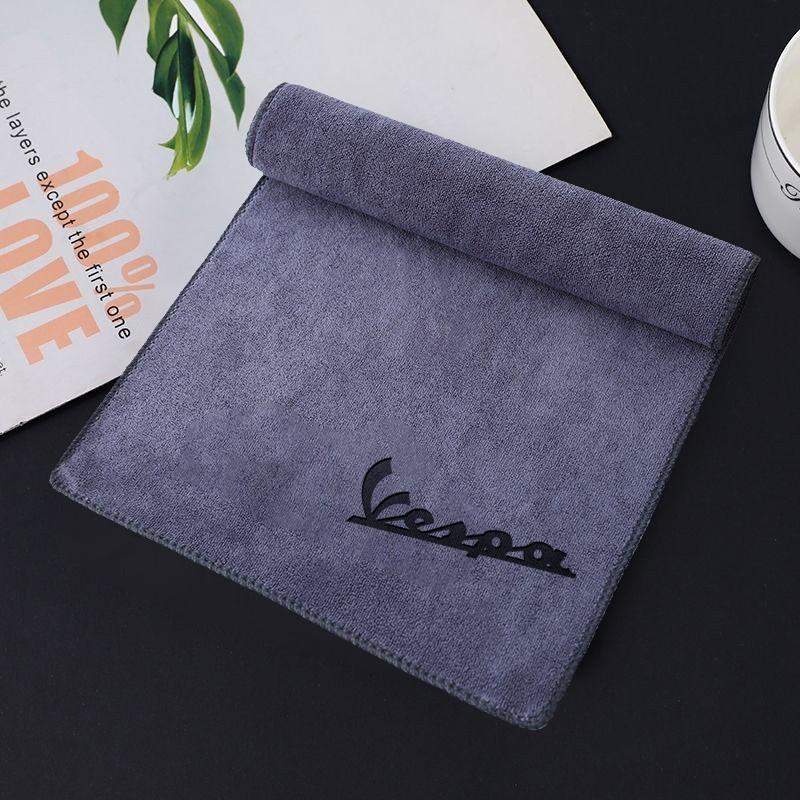 Microfiber Car Wash Towel for Vespa Scooter, Cleaning Drying Cloth for Gts Lx Lxv Gtv Sprint Primavera 150 300, Auto Accessories
