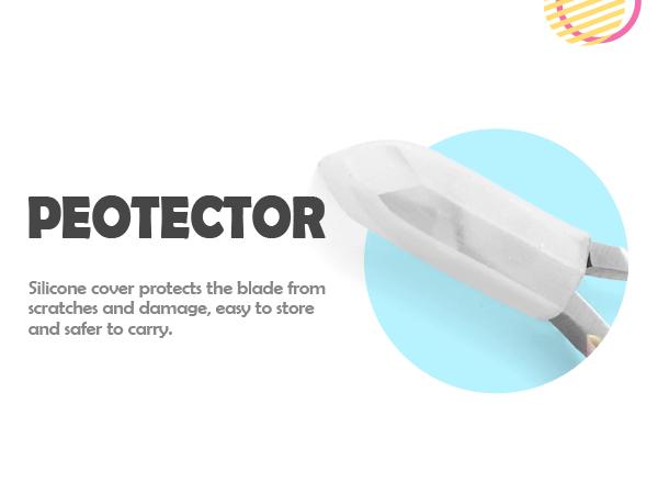 Cuticle Trimmer with Cuticle Pusher, RONAVO Cuticle Remover Stainless Steel Professional Cuticle Nipper, Durable Pedicure Manicure Tools Nail Nail Care