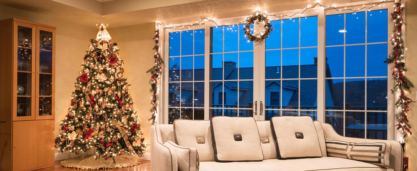 Brizled Color Changing String Lights,66FT 200 LED RGB Christmas Lights Dimmable Multifunctional Christmas Light with Remote for Indoor Outdoor Halloween Xmas Tree Holiday Party Thanksgiving Decor