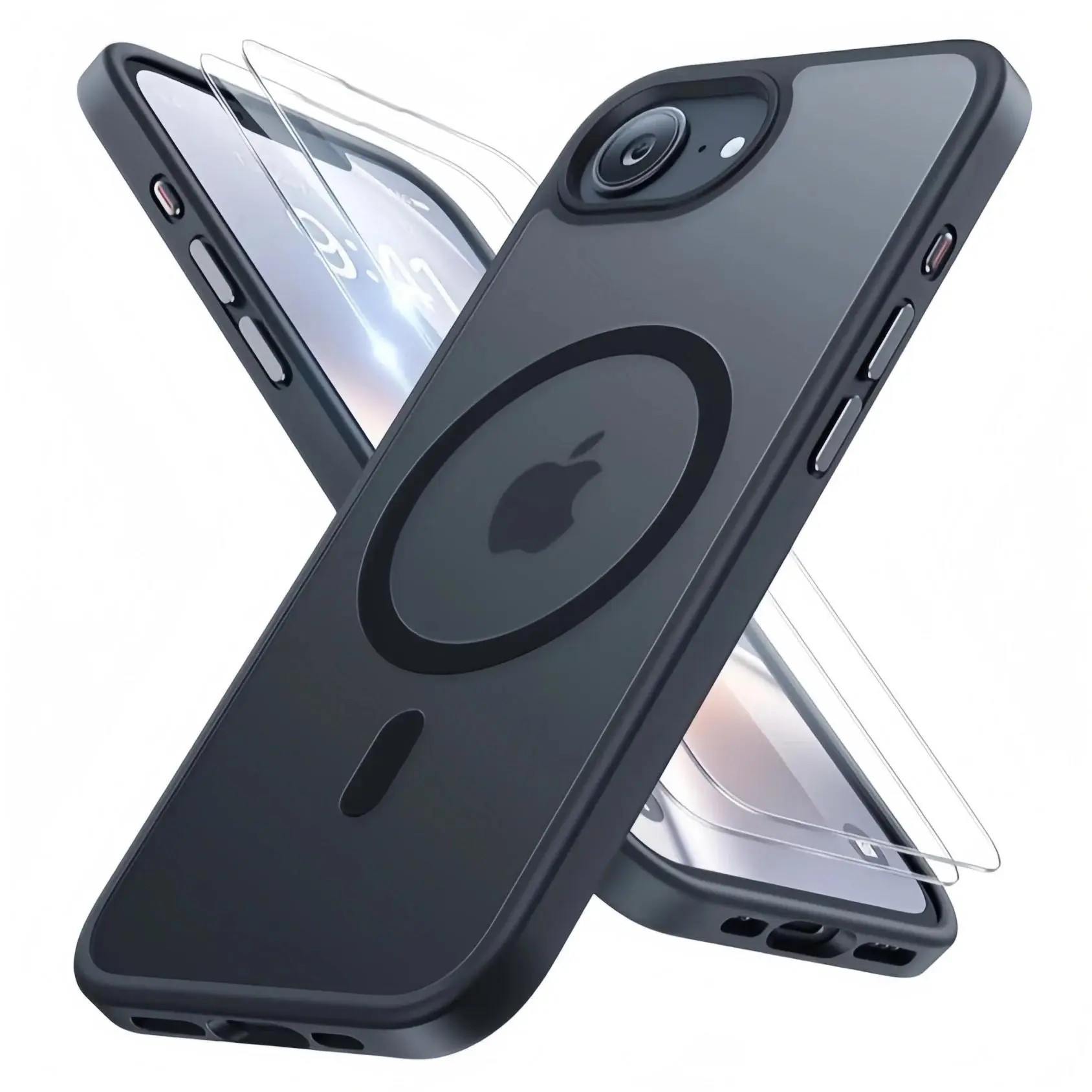 Miracase for iPhone 17e/16e Case for MagSafe [with Screen Protector] Military-Grade Protection Shockproof  for 17e/16e Case 6.1"