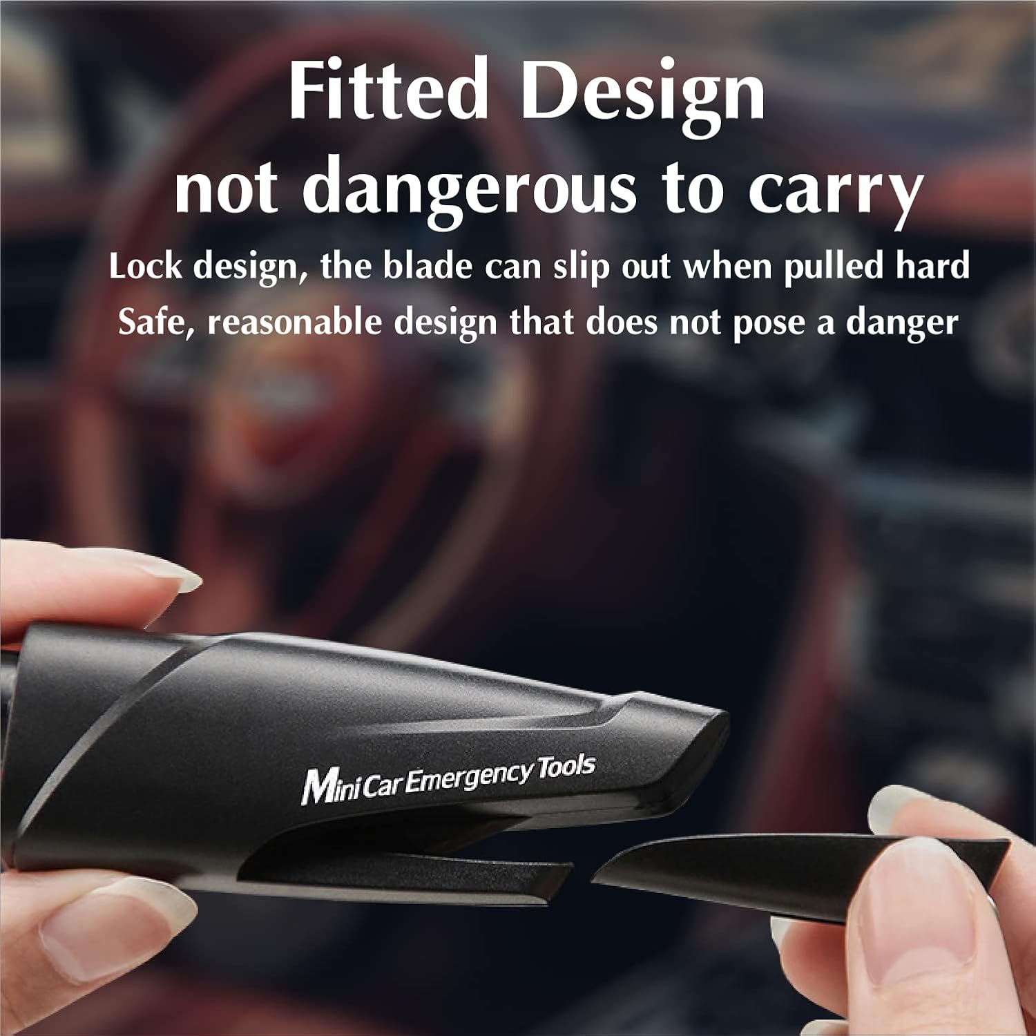 Car Window Breaker Keychain, Glass Shatter Tool, Seatbelt Cutter, Emergency Escape Kit, Underwater Safety Hammer, Car Accessory, 3-In-1 Car Survival Gear