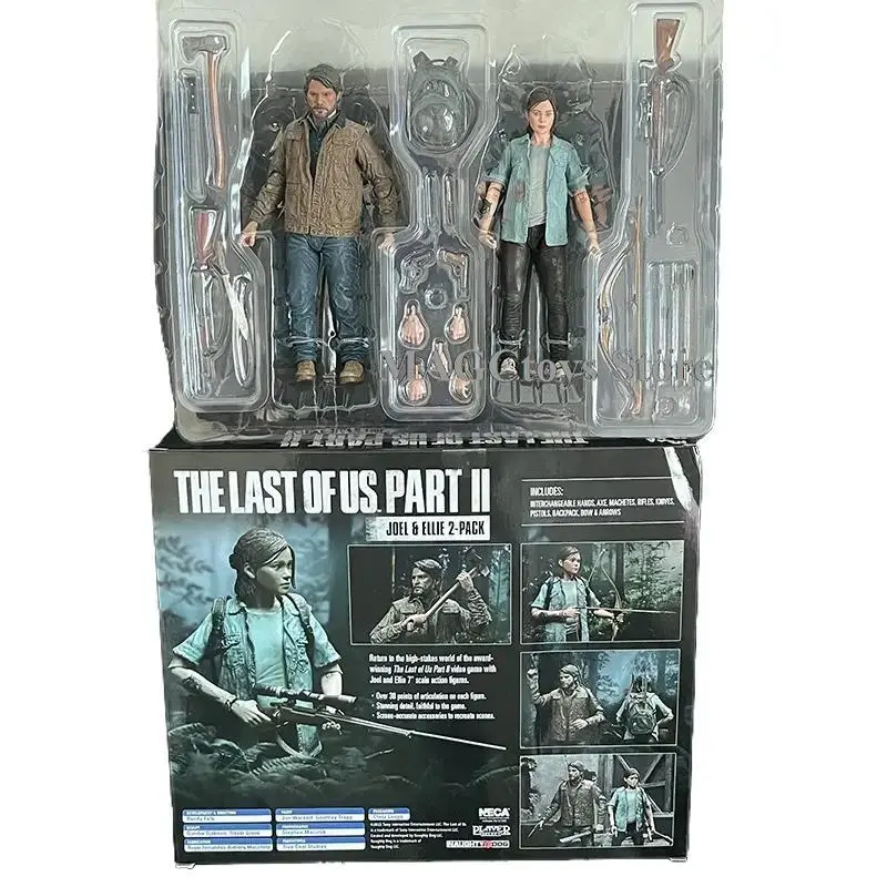 2026 hot item 18cm NECA The Last Of Us Part 2 Joel Ellie With Bow Action Figure 2pcs/set Model Toy Joint Movable Christmas Present Premium Toy Popular toys