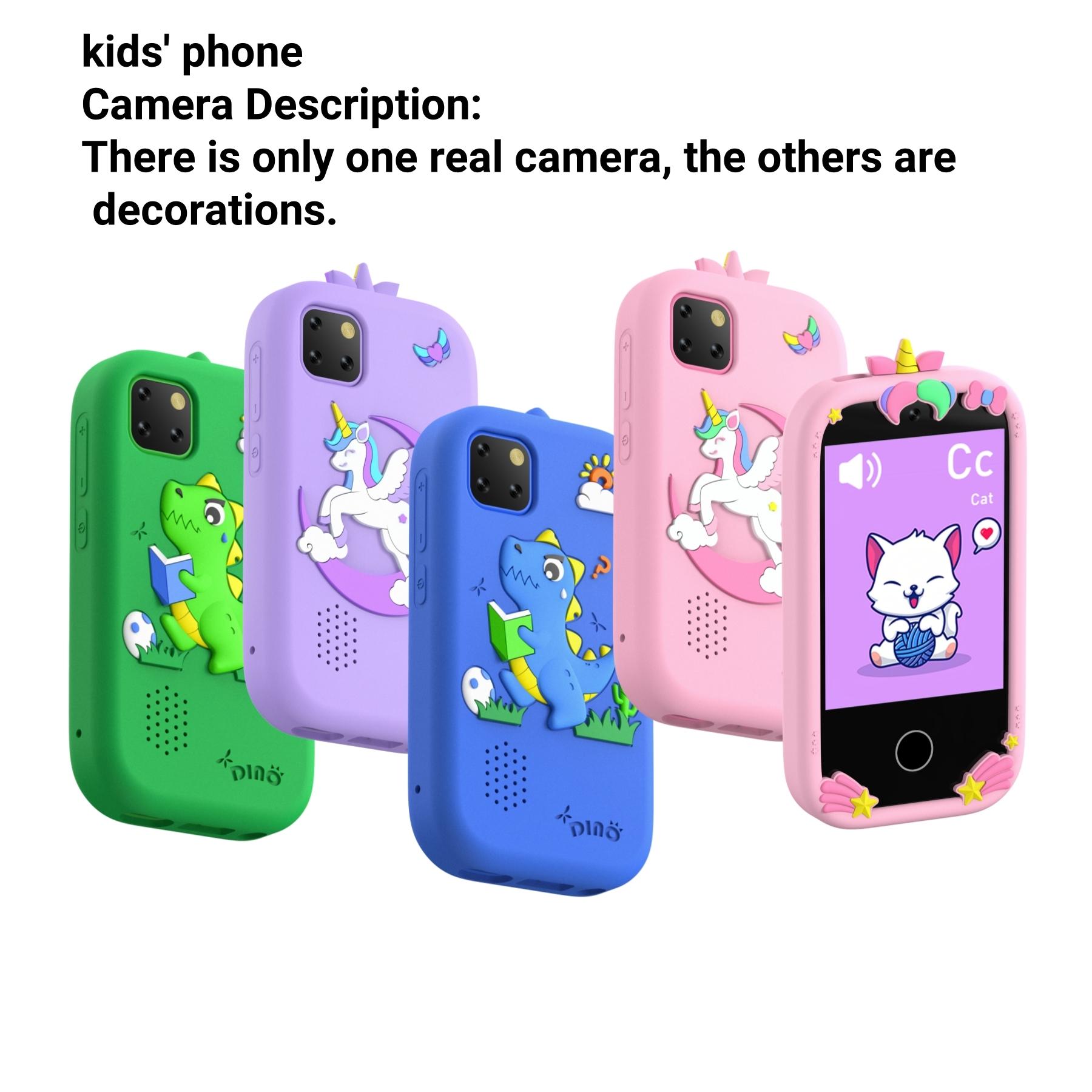 Fuffi Smartphone 2.4-Inch Screen, Android Os, 600mah Battery, Dual Sim Slot, Clock Calculator Flashlight, Early Education Music Features, Mini Phone, Android Cell Phone