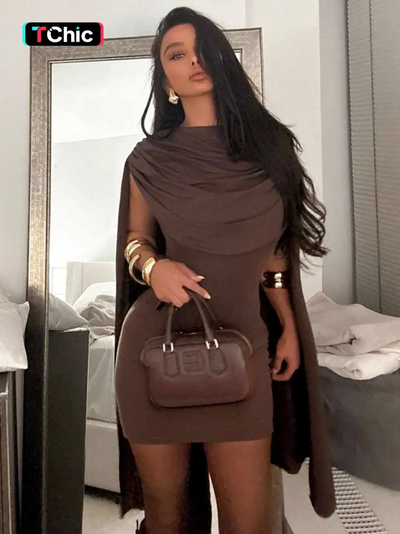 Women's Plain Bodycon Fitted Dress, Elegant Sleeveless Short Dress for Party Club Dating Wear, Ladies Summer Clothes