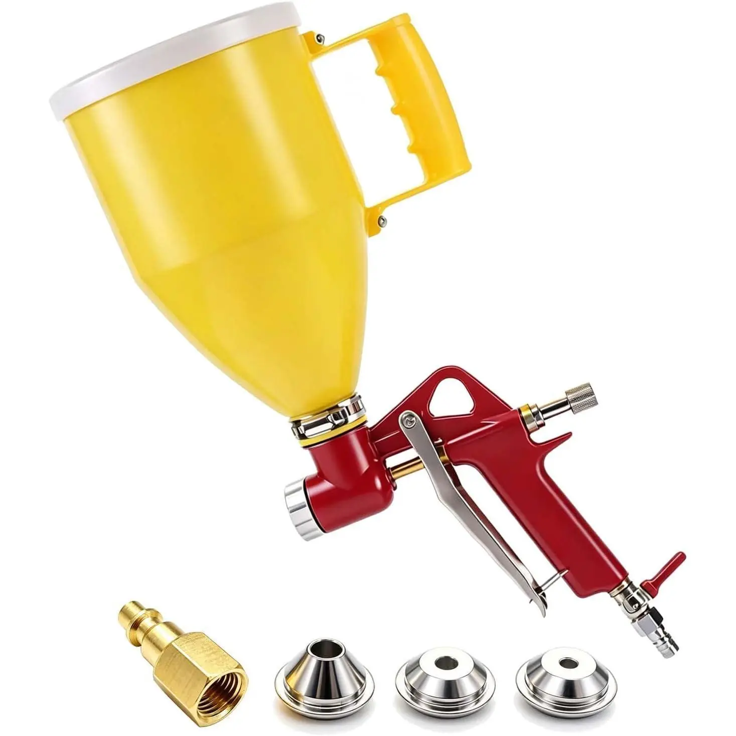 Drywall Texture Sprayer Air Hopper   0.79 Gallon Yellow
