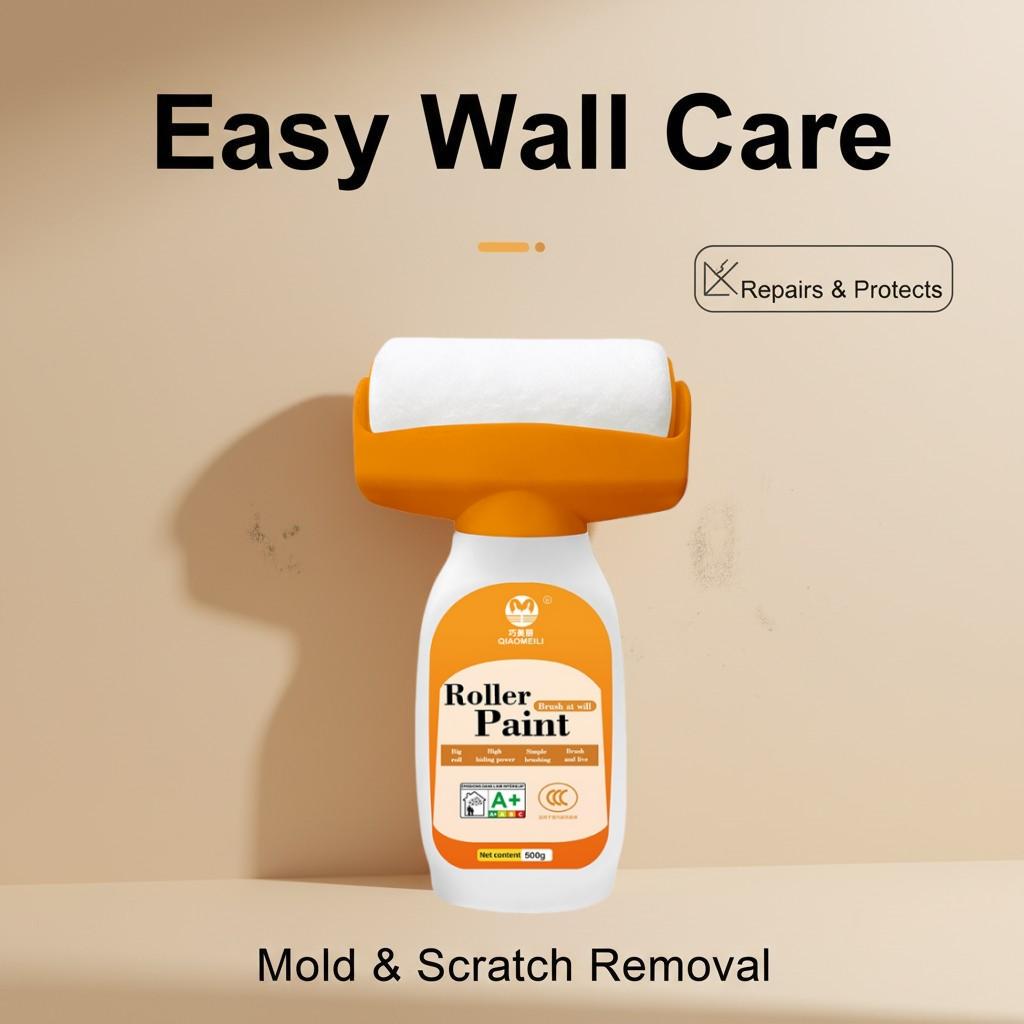 Reusable Wall Paint Roller, Easy-To-Use Water-Based Formula, Stain Removal, Quick Coverage, Quickly Covers Wall Stains and Marks, Home Repair Solution