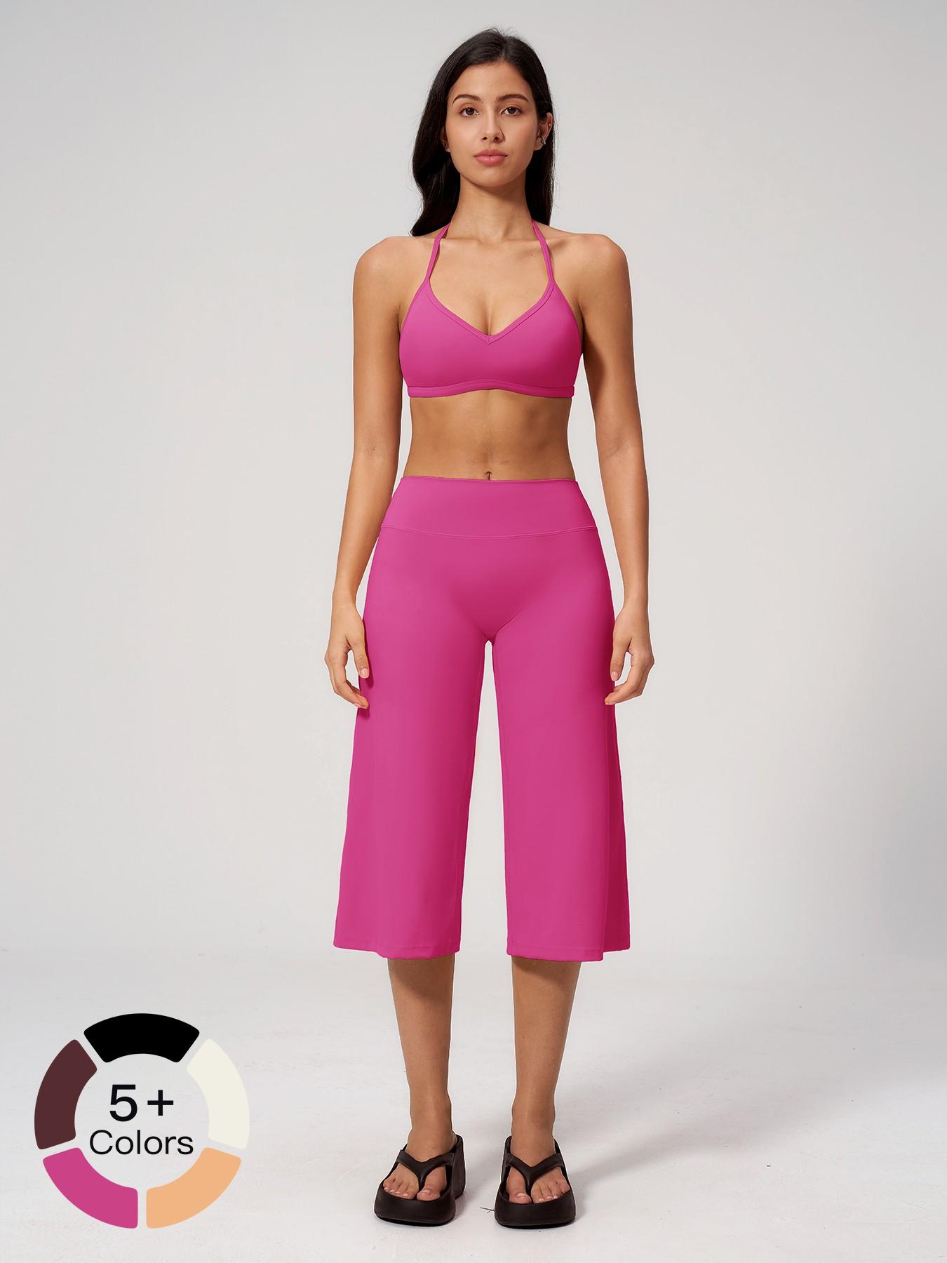 Women's Yoga Set, High-End Sport Bra with Shock Absorption, Tight Fit Quick-Dry High-Waist Shorts, Yoga for Women