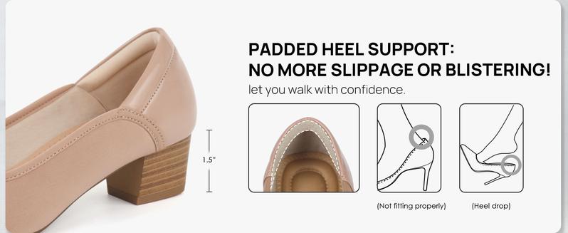 Women Accommodating to Bunions Dress Shoes Low Heel Pumps Slip On Loafers Footwear Girl