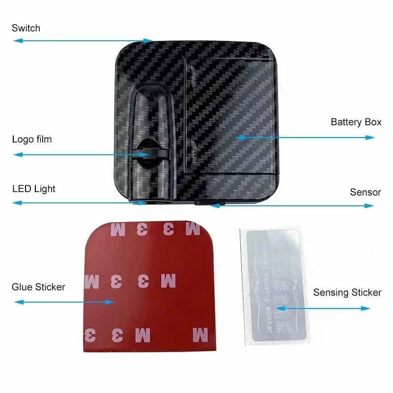 3D Shadow Lamp LED Door Logo Projector Cadillac SRX CT6 XTS ATS XT4 XT5 XT6 Dual Plug Water Pit Lamp Cadillac Welcome Light Car Door Projection Accessory