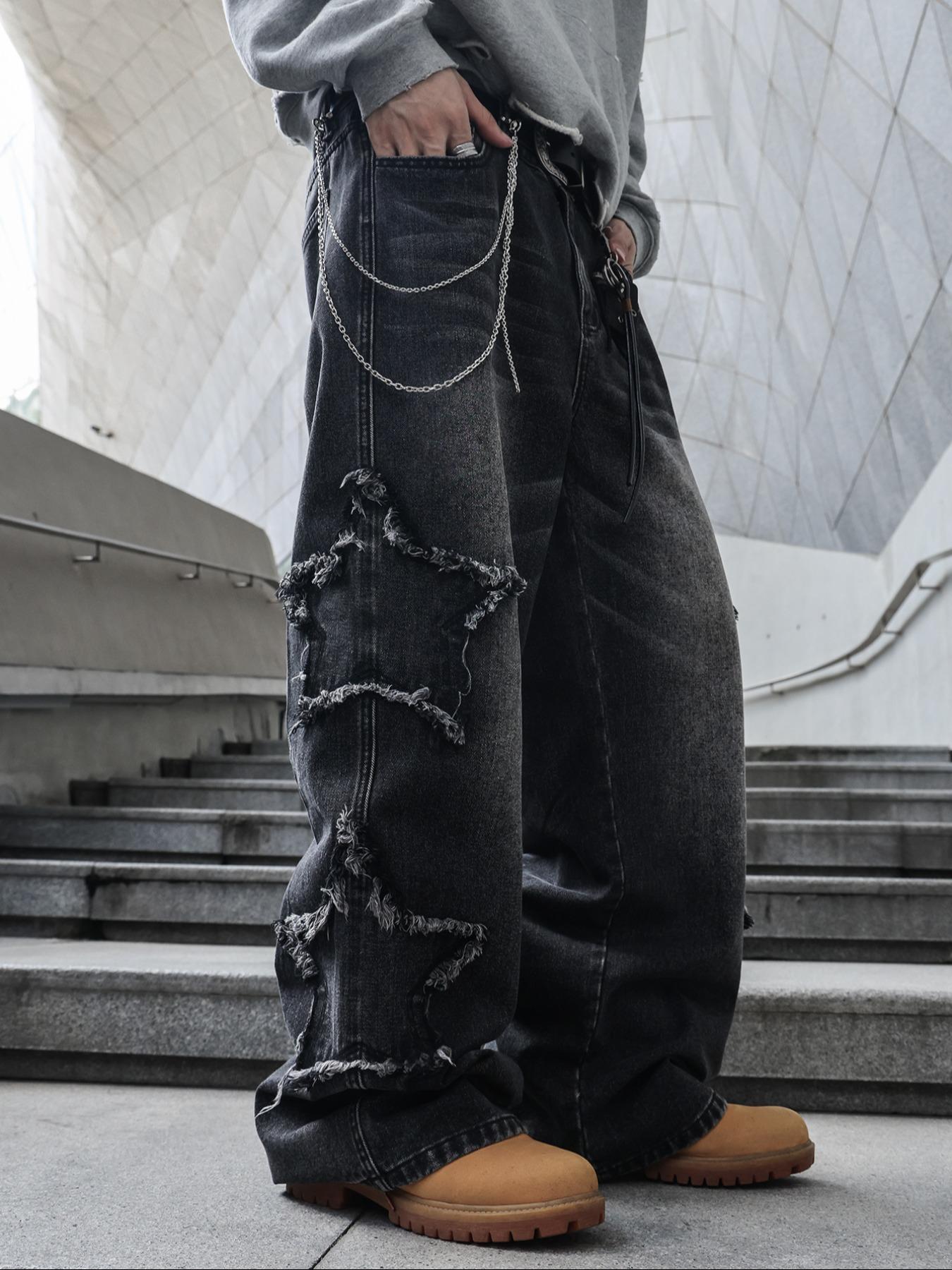 Four-Season Washed Vintage Loose Straight Leg Jeans, Y2K Street Style Denim Jeans, Perfect Gift for Husband and Boyfriend