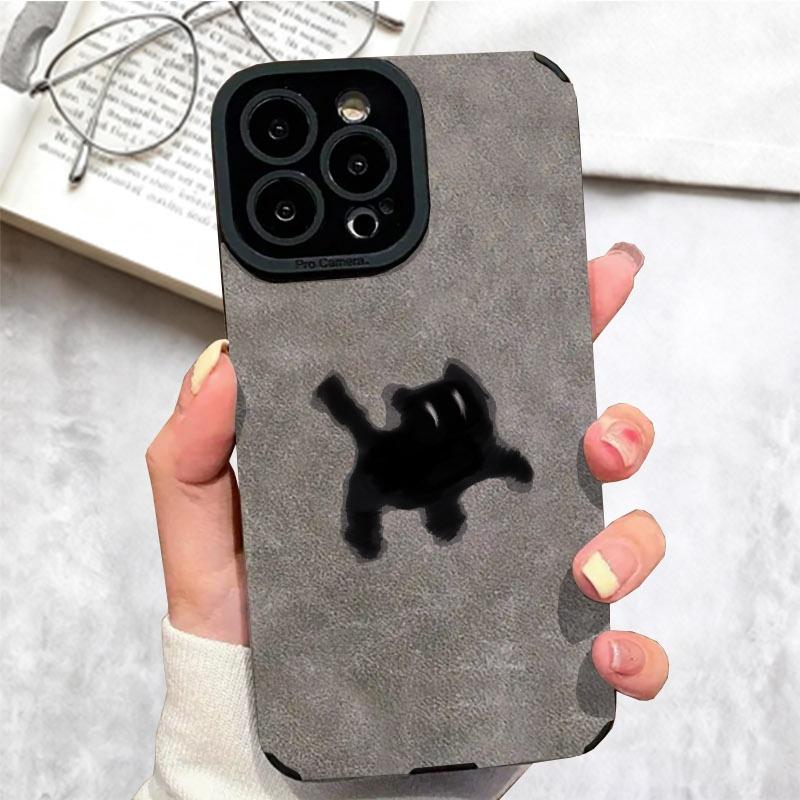 Minimalist Black Cat Silhouette Phone Case, Multiple Colors & Specifications Available, Shock - Absorbing Protective Cover, Suitable for Daily Use & Travel, Stylish & Durable, Fits Most Smartphones