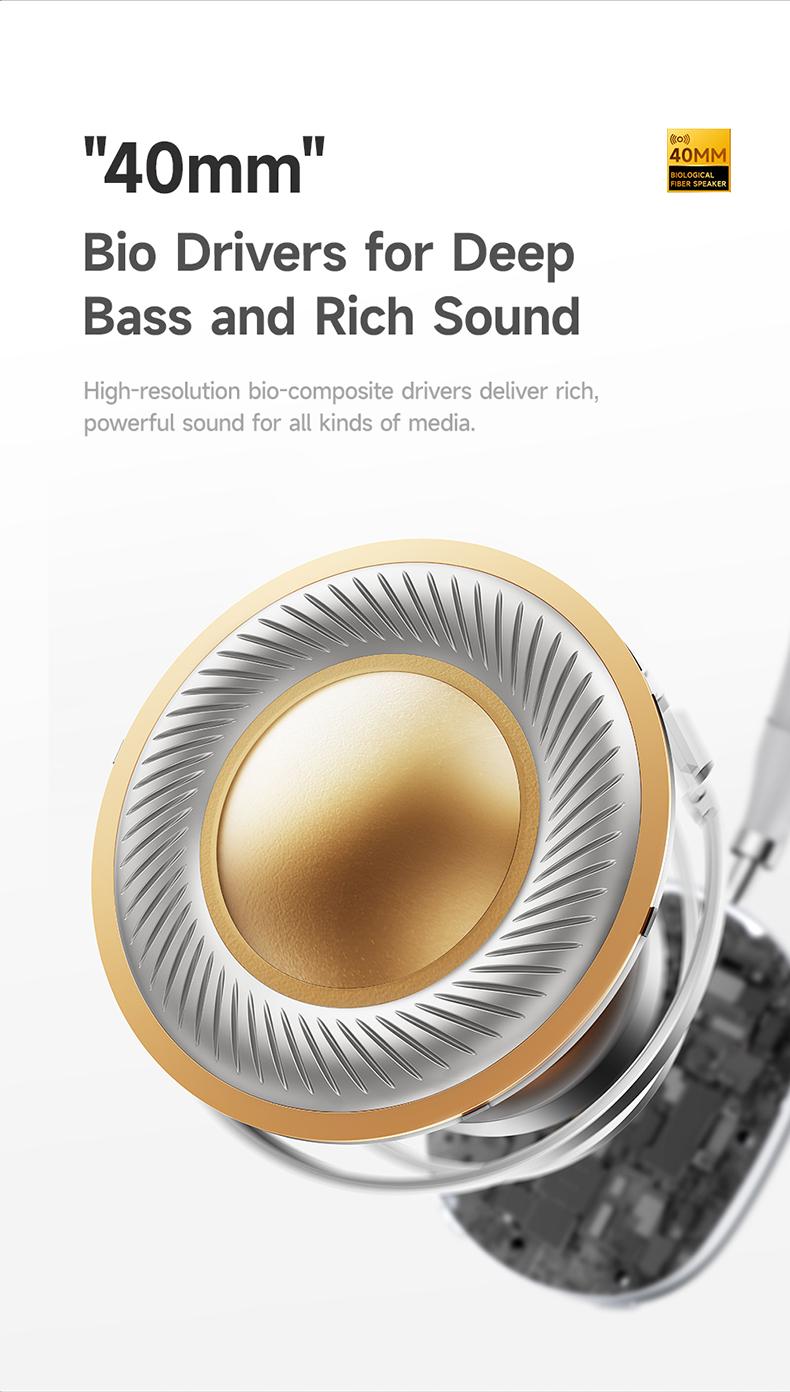 Picun F8S Wireless Headphones – -54dB ENC Call Clarity, Smart Comfort & 96H Battery Life