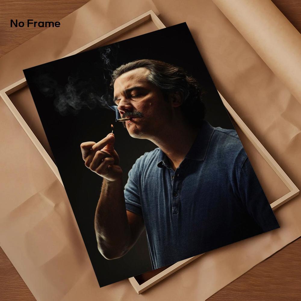 Classic Movie P-Pablo E-Escobar Poster HD Sticky Waterproof Wall Art | High Quality Print Aesthetic Home Living Bedroom Bathroom hallway Decor Trendy Room Decoration | Multiple Size Options Available