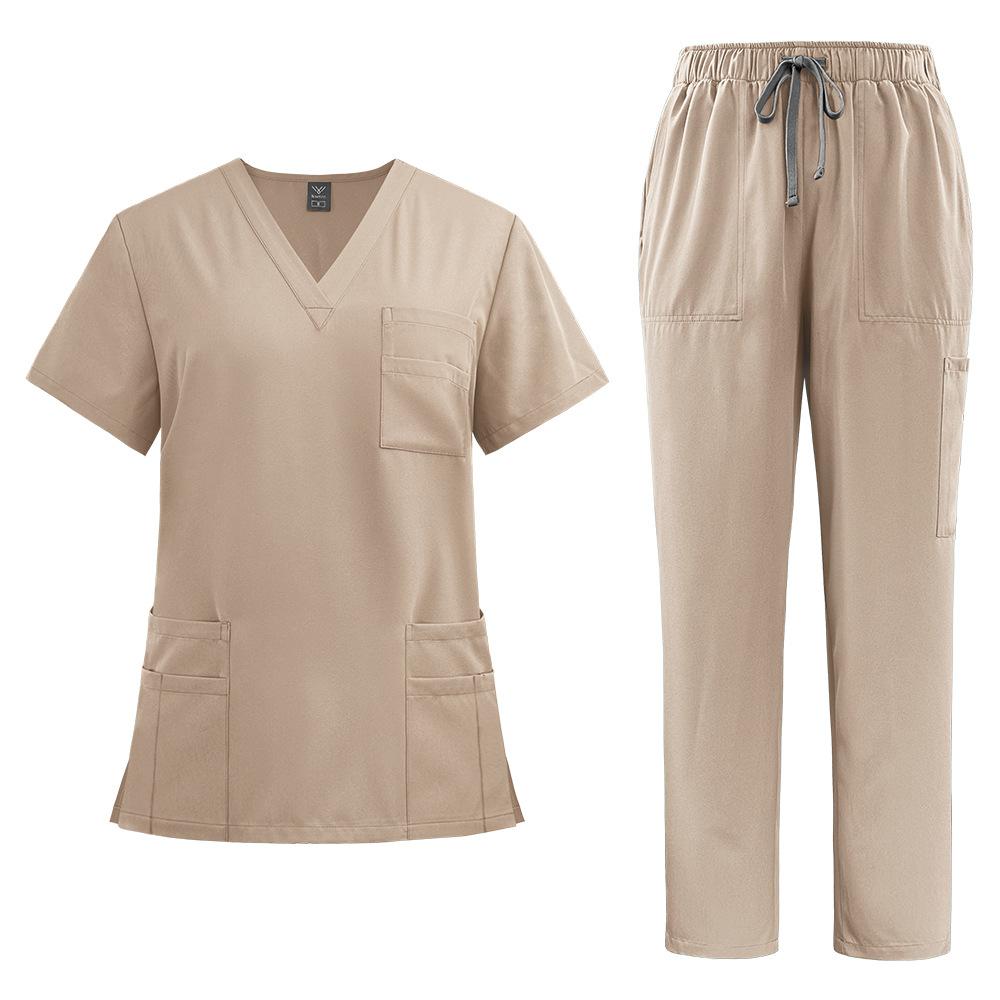 Summer Quick Drying Casual Comfortable Beauty Spa Sanatorium Pet Hospital Doctor Nurse Staff Workwear Set Uniforms for Men and Women