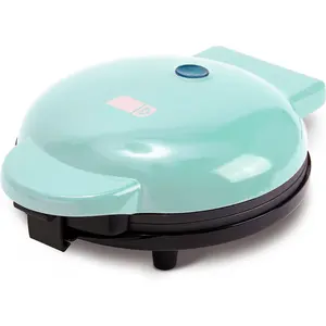 Express Waffle Maker -Electric Waffle Maker for Creative Homemade  - Dual Nonstick Cooking Surfaces, Easy  Release & Quick Cleanup - Compact, Space-Saving Design - 8 Inches - Aqua